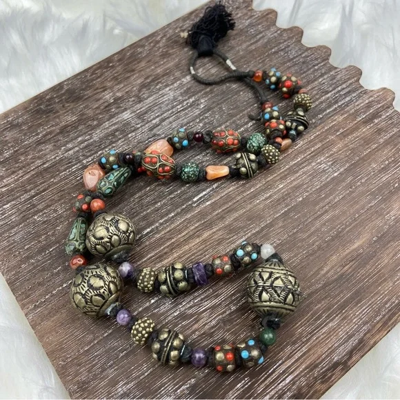 VINTAGE Enamel Unicorn Renaissance Pendant Lucky Charm Cloisonné Colorful - Picture 5 of 5